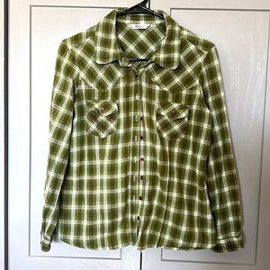 Plaid green shirt